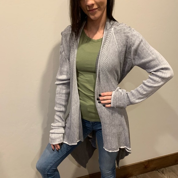 Umgee | Gray Ribbed Cardigan - Picture 5 of 7